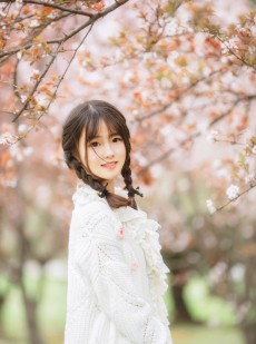 樱树花下女