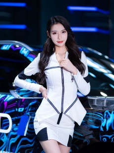 美腿美女车模超短裙高跟鞋套图