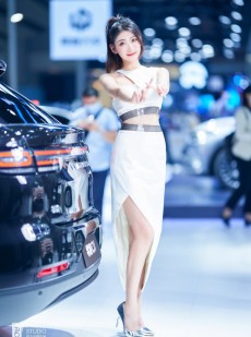 清纯靓丽美女车模细腰美腿私拍