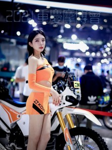 前凸后翘美女车模细腰美腿套图