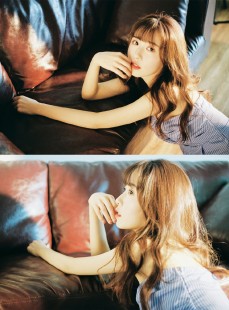 卷发美女慵懒波浪卷气质出尘艺术写真